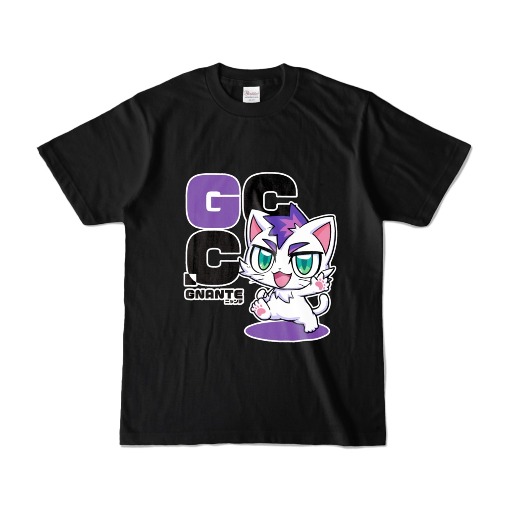 ニャンテ 黒Tシャツ